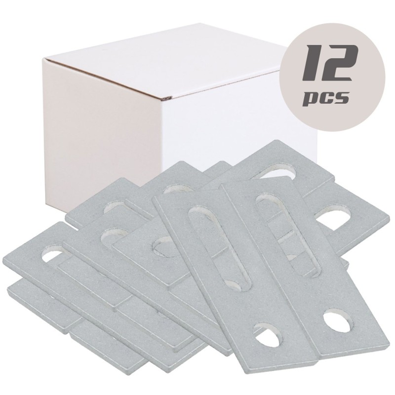 Kit 12 Piastre di supporto per viti doppio filetto art. 9215-16 M10 N52331500087-0%