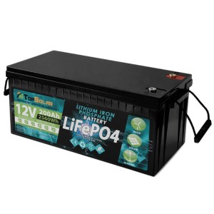 TopSolar Batteria al Litio LiFePO4 12V 200Ah 12,8V BMS Smart integrato N51120050953-50%