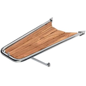 Delfiniera prua Inox con piano in Teak 1180x590x330mm Tubo Ø40mm OS4847106-28%