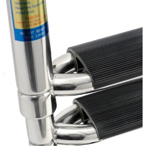 Big telescopic ladder for platform 4 black steps OS4954174