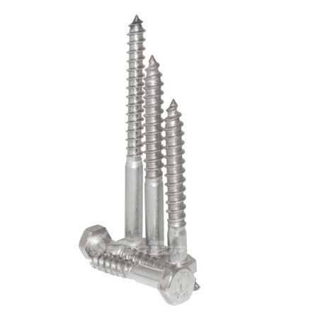 Seatop Stainless steel A2 UNI 704 DIN 571 10x80mm Wood Screws 100pcs N44591007010