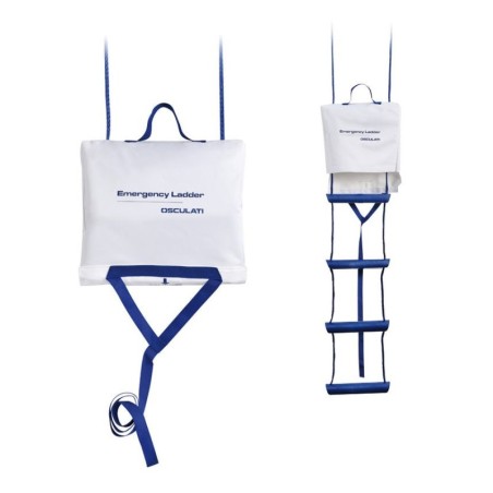 Scaletta di emergenza 4 gradini 114cm involucro giallo OS4952304-40%