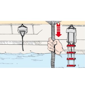 Scaletta di emergenza 10 gradini 300cm involucro giallo OS4952310-18%