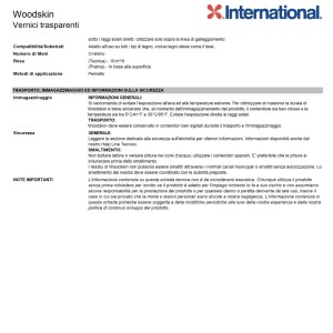 International Woodskin Vernice per legno YVC316 Teak Naturale 2,5Lt 458COL9554-25%