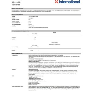 International Woodskin Vernice per legno YVC316 Teak Naturale 750ml 458COL9553-25%