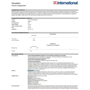 International Woodskin Wood varnish YVC316 Natural Teak 750ml 458COL9553