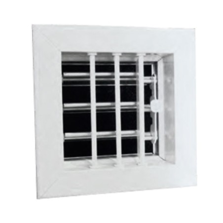 Uflex WC2510 White aluminum closeable supply grills 250x100mm UF69918Y