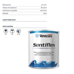 Veneziani Sentiflex Smalto Per Sentine Grigio 750ml 473COL315-30.53%