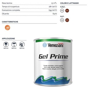 Veneziani Gel Prime 6.516 .153 White 2,5Lt Undercoat 473COL198