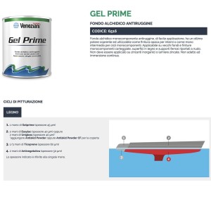 Veneziani Gel Prime 6.516 .153 White 750ml Undercoat 473COL199