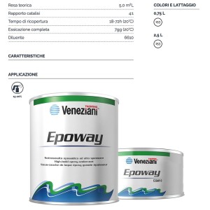 Veneziani Epoway A+B 2,5L Bianco 153 Sottosmalto epossidico 473COL311-25.49%