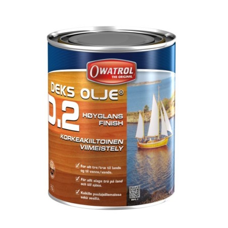 Owatrol Deks Olje D.2 High Gloss Oil Varnish 1Lt N733455COL601