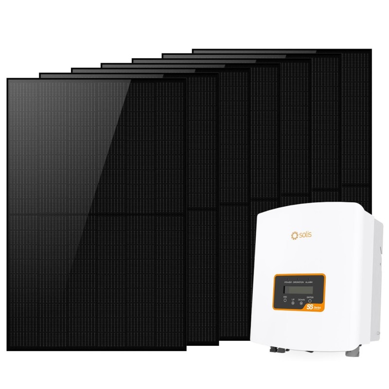 Photovoltaic Kit 2.8kW single-phase with Solis S6-GR1P3K-M 3kW Inverter for grid connection