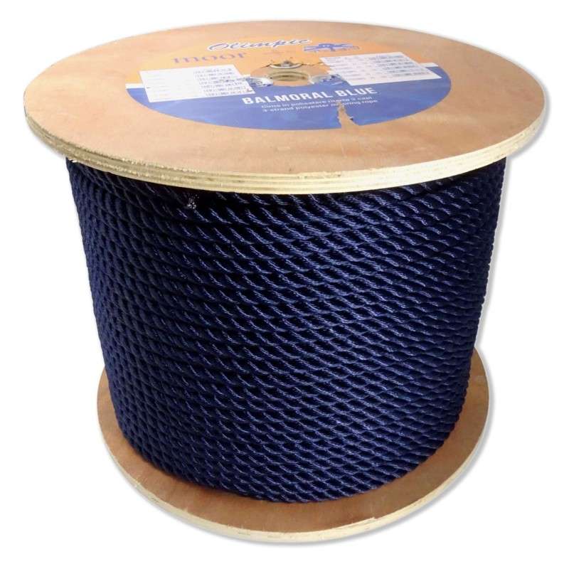 Balmoral Blue twisted mooring rope Ø20mm 3-strand TRT5120075