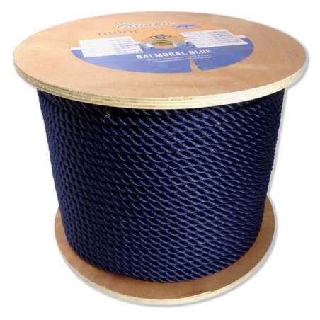 Balmoral Blue twisted mooring rope Ø20mm 3-strand TRT5120075