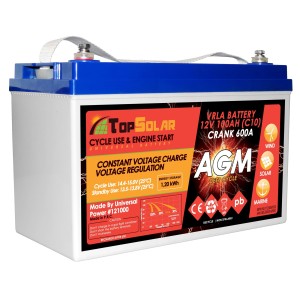 TopSolar 100Ah 12V C10 AGM battery Solar Wind Photovoltaic Systems N51120050930