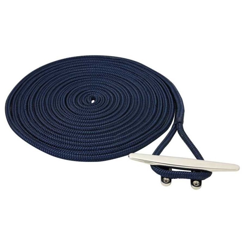 Pre-spliced double braid dock line D.14mm L.10mt Blue N10400219713