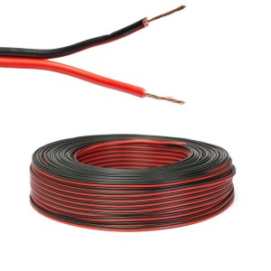Speaker Cable 2x0.75mmq Rollable Black/Red 15 meters N50824001271
