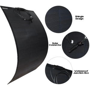 TopSolar Pannello Solare Semi-Flessibile 100W 12V 123x47cm N150130150029-0%
