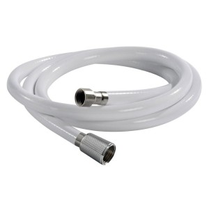 PVC shower hose white 4m 1/2 F + 1/2 F Terminal joints N42737323266