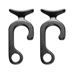 Black Pair Fender Holder Clips for Ø22-25mm tube Ø12mm max Rope N10502806694N