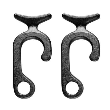 Black Pair Fender Holder Clips for Ø22-25mm tube Ø12mm max Rope N10502806694N