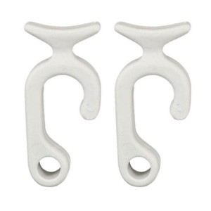 Coppia clip portaparabordi bianco per tubo 22-25mm Cima max Ø12mm N10502806694B-5%