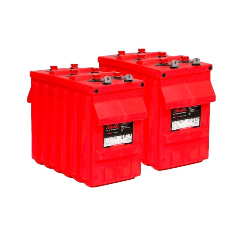 Rolls 12CS11P SERIES 5000 Battery Bank 24 VOLT 12,07 KWh C100 200ROLLS12CS11P-24V