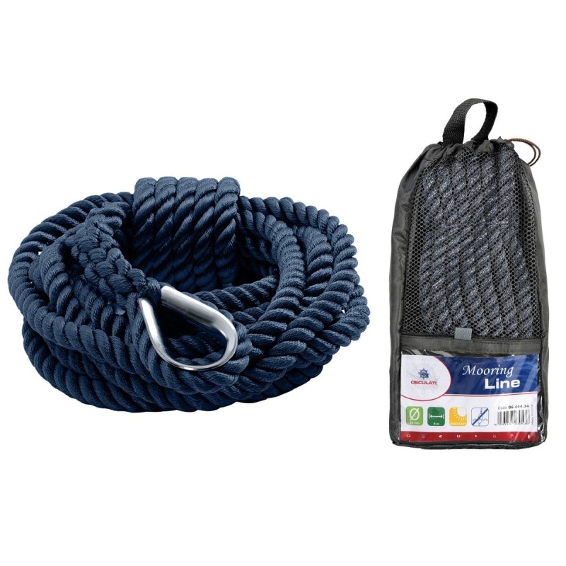 Cima di ormeggio impiombata Blu Ø 16mm Lunghezza 12mt OS0644336-40%
