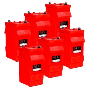 Rolls SERIE 5000 Banco Batterie 24 Volt 45,70 kWh C100200ROLLS4KS25P-24V-40%