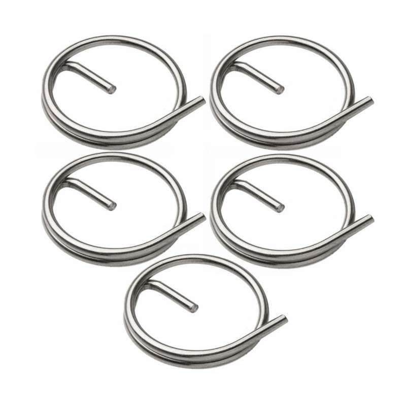 Blister 5Pz Anellini di sicurezza Inox con gambetto anti sfilamento Ø25x1.8mm N120882800051-40%