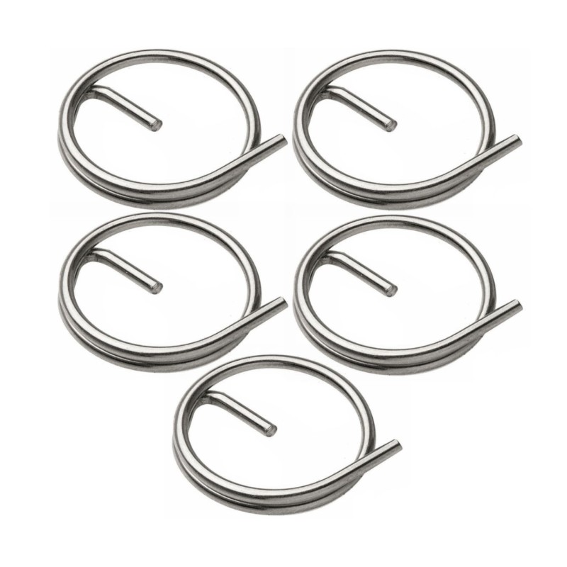 5pcs Pack Stainless Steel safety split rings with no slip out pin Ø25x1.8mm N120882800051
