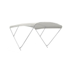 Stainless steel 3-arch detachable bimini 170-190cm h140cm White Sheet N120412011430