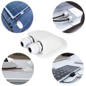 Scatola stagna per cablaggio pannelli solari su Camper Roulotte Barche N151331500202