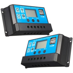 Regolatore Solare di Carica PWM 12-24V 20A con 2 uscite USB 5V/2A Max N52830550710-0%