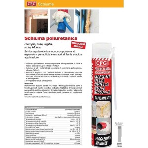 CFG Schiuma poliuretanica Monocomponente 750ml N730454COL996-10%