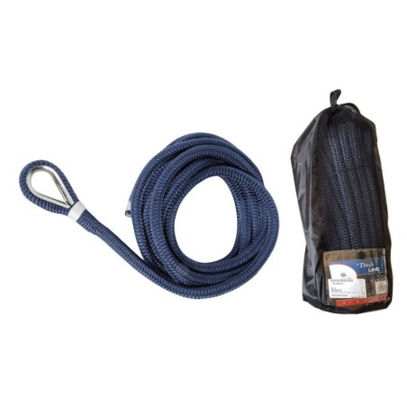 Spliced mooring line Ø 10mm Length 6mt Blue OS0644380