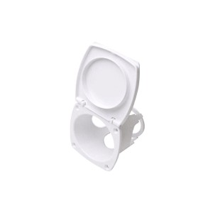 White Uni-S shower box container 78x68mm for hand showers MT1513604