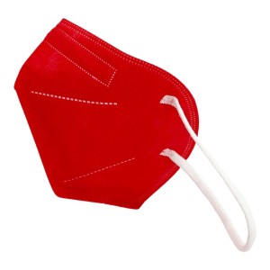 Mascherina FFP2 ROSSA Italiamedica Certificata CE2841 DPI Cat.III Made in EU N90056004411