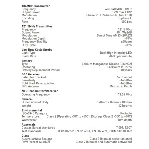 EPIRB1 Ocean Signal emergency radio beacon with manual GPS CAT2 OS2964602