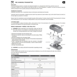 Quick RRC H04+ Trasmettitore a pulsantiera Salpa Ancora 4 canali 869Mhz QH04-25%