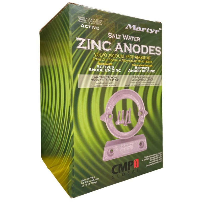 VOLVO 290 Duo Prop Kit Zinc Anodes Interchangeables with the Original ones N80607230207