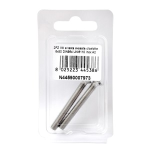 DIN 964 UNI 6110 A2 Stainless Steel Screws flare ball-head 6x50mm 2Pcs N44590007973