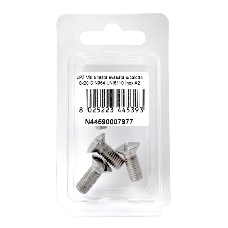 DIN 964 UNI 6110 A2 Stainless Steel Screws flare ball-head 8x20mm 4Pcs N44590007977