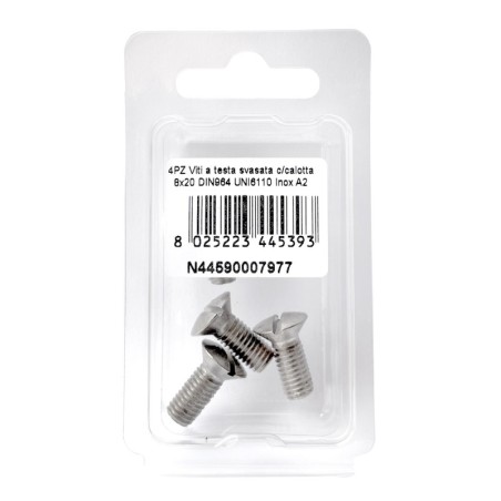 DIN 964 UNI 6110 A2 Stainless Steel Screws flare ball-head 8x20mm 4Pcs N44590007977