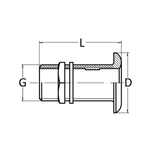 Sea cock yellow brass 1-1/4 inches thread N42038201714