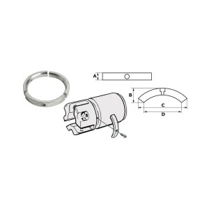Anodo di Zinco a Collare per Piede VOLVO Sail Drive 3858399 Folding Prop N80607230727-10%