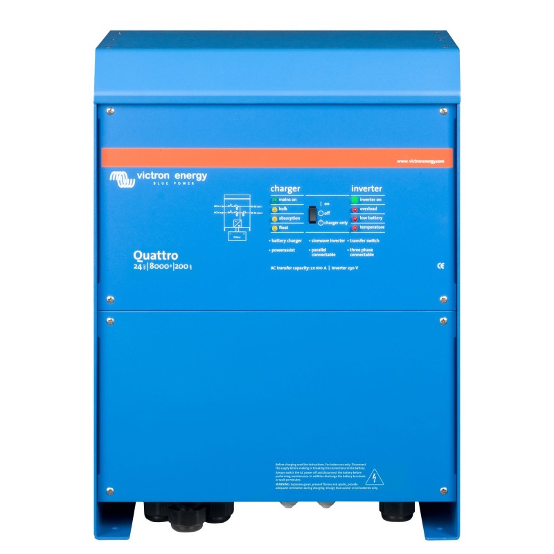 Victron Quattro 24/8000/200-100-100 Inverter 24V 8000W con caricabatterie 24V 200A UF67338T-26%