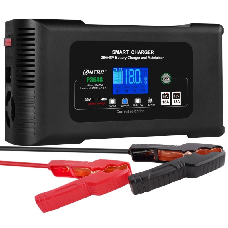 HTRC P3648 36V/18A 48V/13A Battery Charger for Cars Campers Boats N150321020869