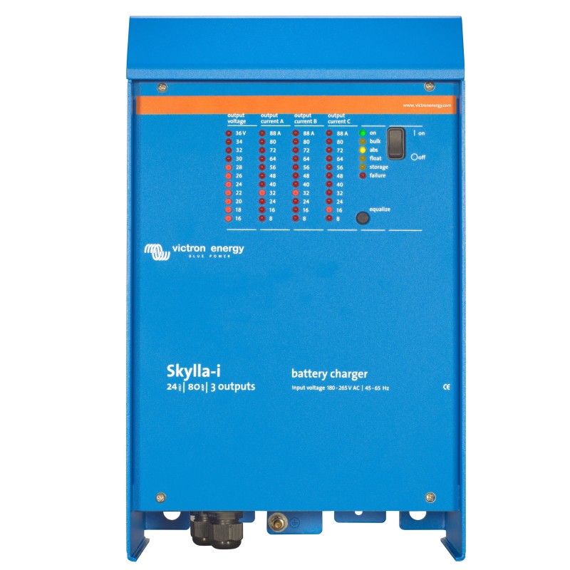 Victron Energy Skylla-i Series Battery Charger 24V 80A 3 Outputs UF68897M